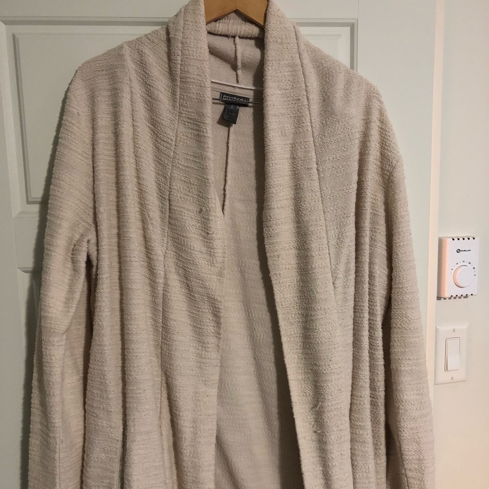 Divided long cardigan